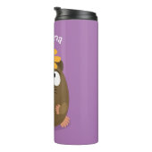 Cute guinea pig cartoon illustratie thermosbeker (Geroteerd rechts)