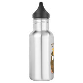 Cute guinea pig cartoon illustratie waterfles  (Links)