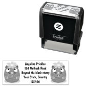 Cute guinea pig cartoon illustratie  zelfinktende stempel (In situ)