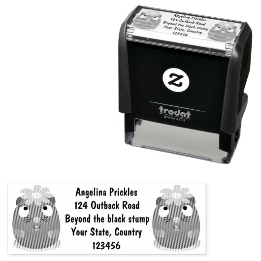 Cute guinea pig cartoon illustratie  zelfinktende stempel (In situ)