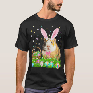 Cute Guinea Pig Easter Day Bunny Egg  Mens Kids T-shirt