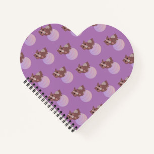 Cute Guinea Pig Fitness Exercise Ball Paars Notitieboek