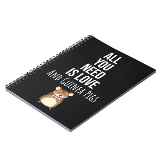 Cute Guinea Pig Gifts Pet Small Animal Lover Notitieboek (Linkerzijde)