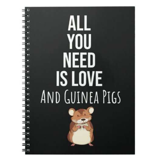 Cute Guinea Pig Gifts Pet Small Animal Lover Notitieboek (Voorkant)