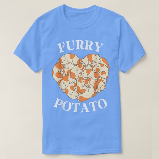 Cute Guinea Pig Heart Furry Potato Lover758 T-shirt (Design voorkant)