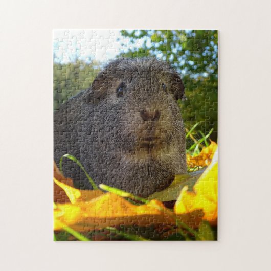 Cute Guinea Pig in Natuur Legpuzzel (Verticaal)