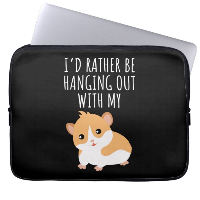 Cute Guinea Pig Laptop Sleeve (Voorkant)