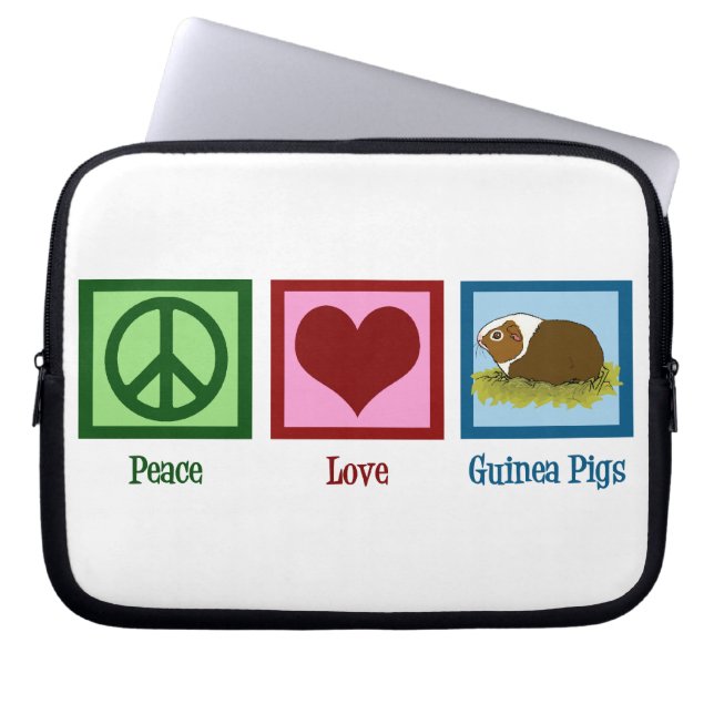Cute Guinea Pig Laptop Sleeve (Voorkant)