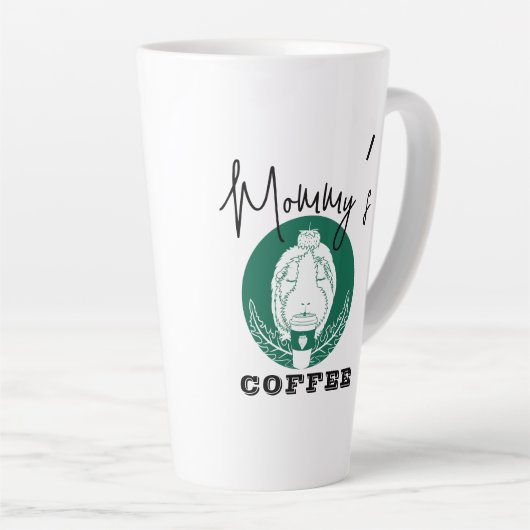 Cute Guinea Pig Latte Mok (Rechterhoek)