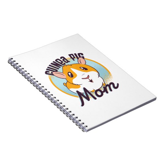 Cute Guinea Pig mam Kawaii Piggy Teen Kinder Girls Notitieboek (Rechterzijde)