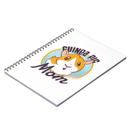 Cute Guinea Pig mam Kawaii Piggy Teen Kinder Girls Notitieboek (Linkerzijde)