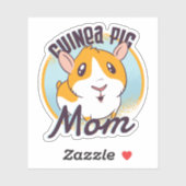 Cute Guinea Pig mam Kawaii Piggy Teen Kinder Girls Sticker (Vel)