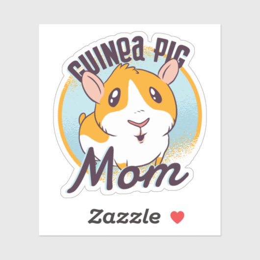 Cute Guinea Pig mam Kawaii Piggy Teen Kinder Girls Sticker (Vel)