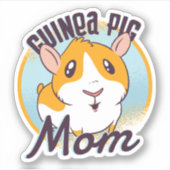 Cute Guinea Pig mam Kawaii Piggy Teen Kinder Girls Sticker (Voorkant)