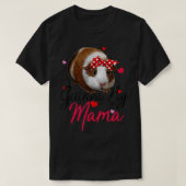 Cute Guinea Pig Mama Costume  Women Guinea Pig Lov T-shirt (Design voorkant)