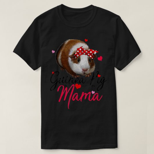 Cute Guinea Pig Mama Costume  Women Guinea Pig Lov T-shirt (Design voorkant)