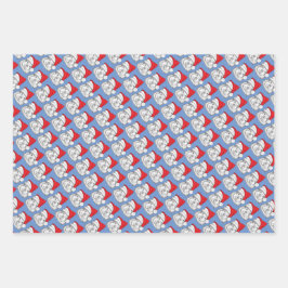 Cute Guinea Pig met pet met Kerstmis, gepersonalis Inpakpapier Vel