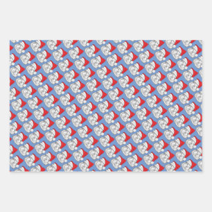 Cute Guinea Pig met pet met Kerstmis, gepersonalis Inpakpapier Vel