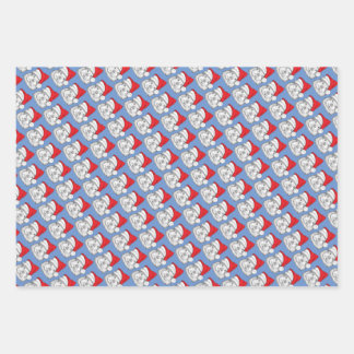 Cute Guinea Pig met pet met Kerstmis, gepersonalis Inpakpapier Vel