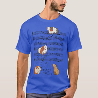 Cute Guinea Pig Music Note Clef Musician A T-shirt