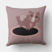 Cute Guinea Pig op een trampoline Fitness Kussen (Achterkant)