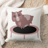 Cute Guinea Pig op een trampoline Fitness Kussen (Deken)