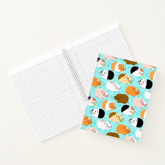 Cute Guinea Pig Pattern Notitieboek (Binnen)