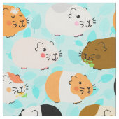 Cute Guinea Pig Pattern Stof (Close Up)