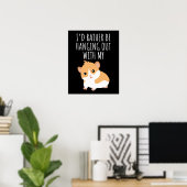 Cute Guinea Pig Poster (Thuiskantoor)