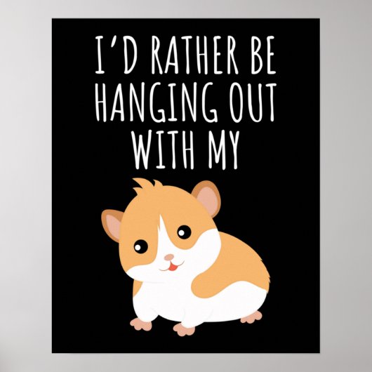 Cute Guinea Pig Poster (Voorkant)