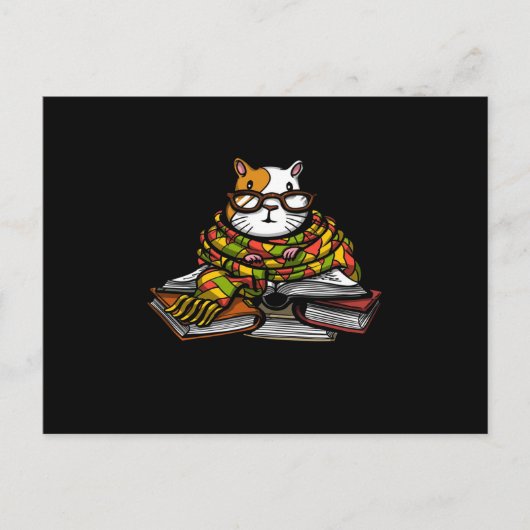 Cute Guinea Pig Read Book | Kute Pet Lover Briefkaart (Voorkant)