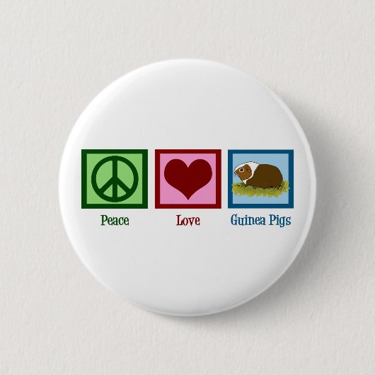 Cute Guinea Pig Ronde Button 5,7 Cm (Voorkant)
