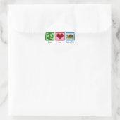 Cute Guinea Pig Ronde Sticker (Tas)