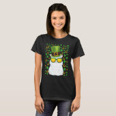 Cute guinea pig st Patricks day pet shamrock guine T-shirt (Voorkant volledig)