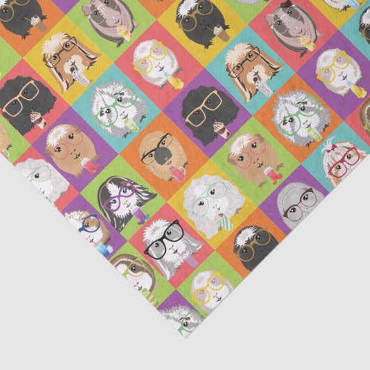 Cute Guinea Pig Tissuepapier (Detail)