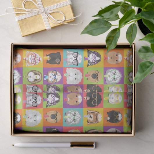 Cute Guinea Pig Tissuepapier (Geschenk)