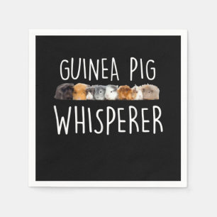 Cute Guinea Pig Whisperer Dierenvriend Gift Servet