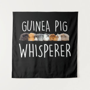 Cute Guinea Pig Whisperer Dierenvriend Gift Wandkleed