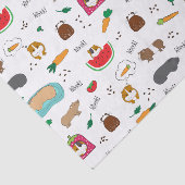 Cute Guinea Pigs Cavy Pets Tissuepapier (Detail)