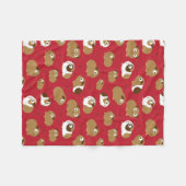 Cute Guinea Pigs Fleece Blanket Deken (Voorkant (Horizontaal))