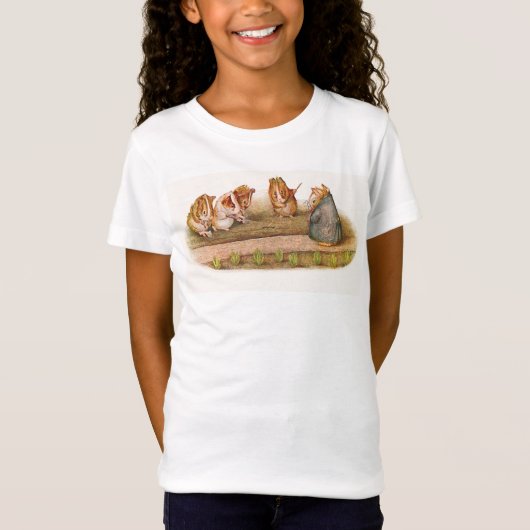 Cute Guinea Pigs Gardening T-shirt (Voorkant)
