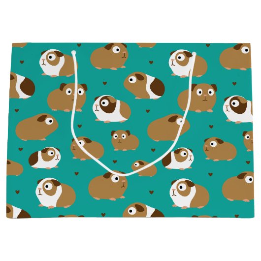 Cute Guinea Pigs Large Gift Bag Groot Cadeauzakje (Voorkant)