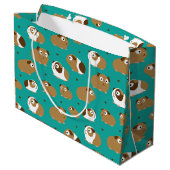 Cute Guinea Pigs Large Gift Bag Groot Cadeauzakje (Achterkant Gekanteld)