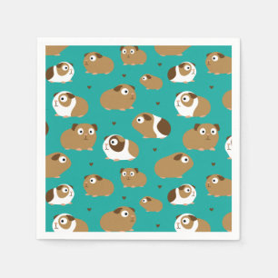 Cute Guinea Pigs Napkins Servet