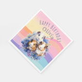 Cute Guinea Pigs Pet Animals Happy Birthday Servet (Hoek)