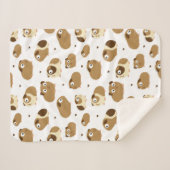 Cute Guinea Pigs Sherpa Blanket Deken (Voorkant (horizontaal))