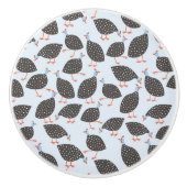Cute Guinee Hen Bird Keramische Knop (Voorkant)