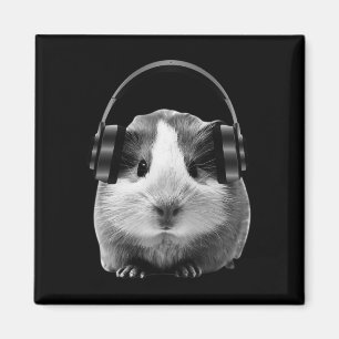 Cute Guinee naar Dubstep luisteren Magneet