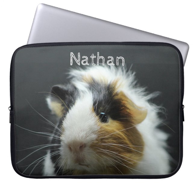 Cute Guinee Pig Chalkboard - Aangepast Laptop Sleeve (Voorkant)