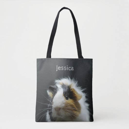 Cute Guinee Pig Chalkboard - Aangepast Tote Bag (Voorkant)